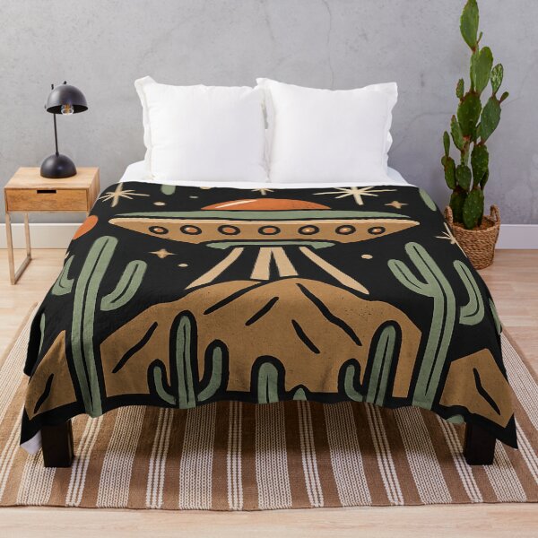 Item preview, Nave espacial entre cactus y estrellas designed and sold by Tsveti Dinkova.