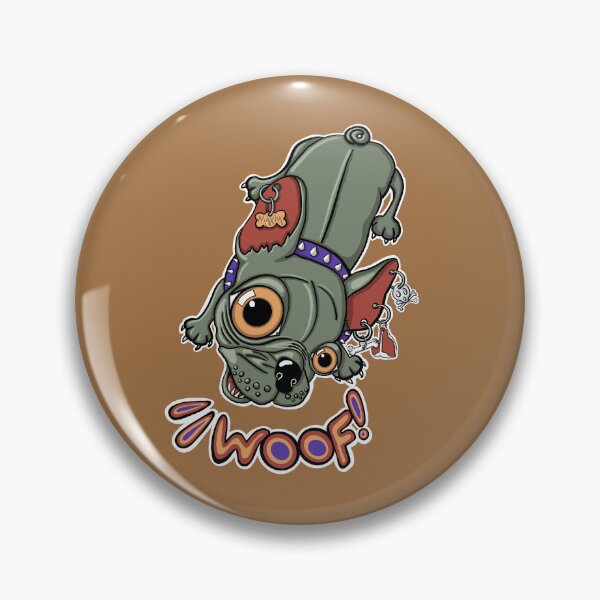 Item preview, "Woof!" says Maxim 4 | Punk French Bulldog designed and sold by LiseHoltArt.