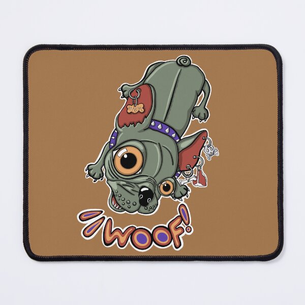 Item preview, "Woof!" says Maxim 4 | Punk French Bulldog designed and sold by LiseHoltArt.