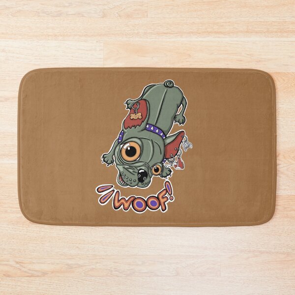 Item preview, "Woof!" says Maxim 4 | Punk French Bulldog designed and sold by LiseHoltArt.