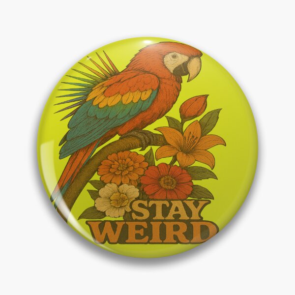 Item preview, Stay Weird – Retro Typography Design designed and sold by © Zenscape Studio 2025.