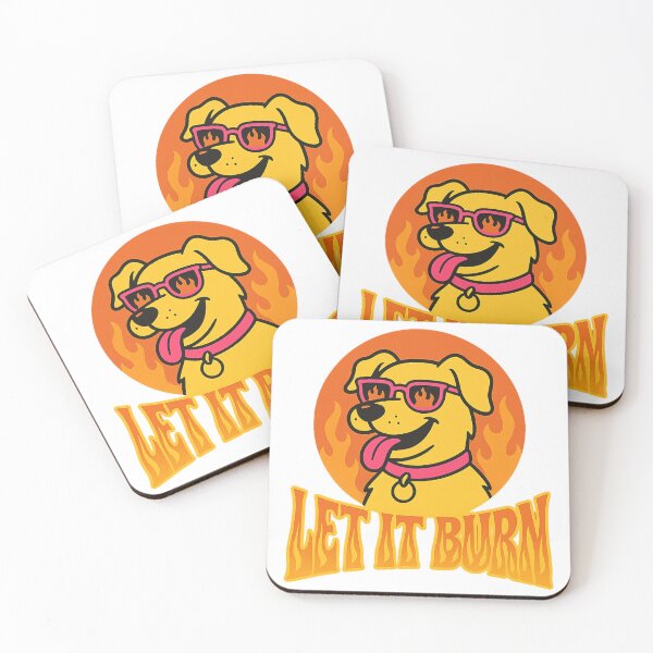 Item preview, Let It Burn Funny Dog Sunglasses Retro designed and sold by Adrian Kane.