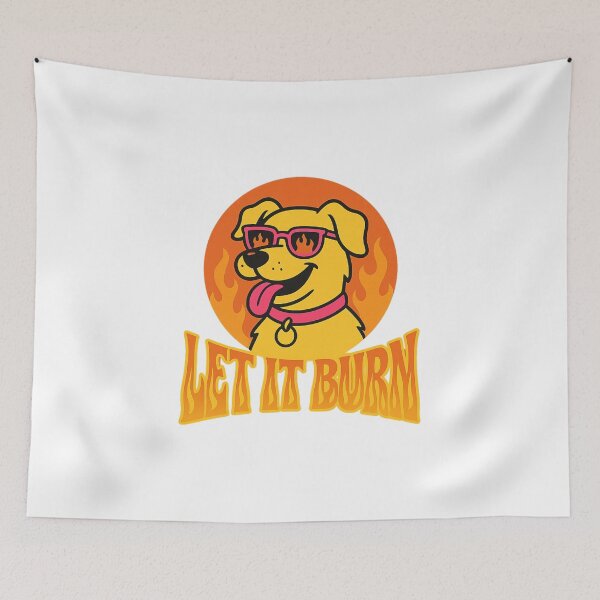 Item preview, Let It Burn Funny Dog Sunglasses Retro designed and sold by Adrian Kane.