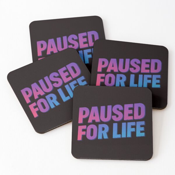 Item preview, PAUSED FOR LIFE – VHS Aesthetic Statement Design designed and sold by Tadeusz1.