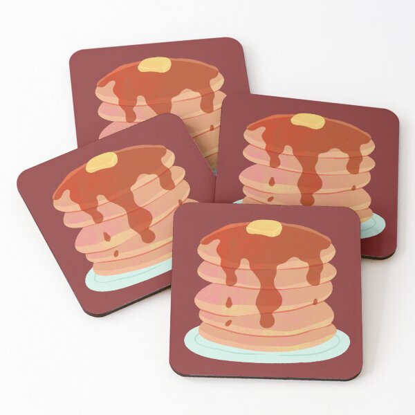 Item preview, A Delicious Thick Fluffy Golden Pancake with Maple Syrup designed and sold by Yulia Saraswati.
