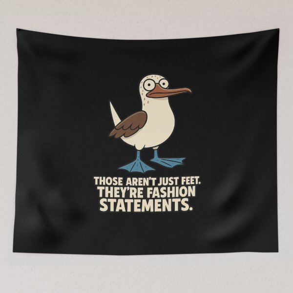 Item preview, Blue-Footed Booby Those Aren't Just Feet They're Fashion Statements Funny Blue-Footed Swagger – Fashion in Feathers designed and sold by LookARTIST.