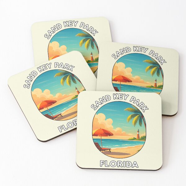 Item preview, Sand Key Park – Clearwater Beach, Florida Coastal Landscape designed and sold by inkNext.