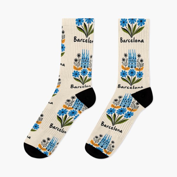 Item preview, Barcelona Floral Landmark Illustration designed and sold by paulrommer.