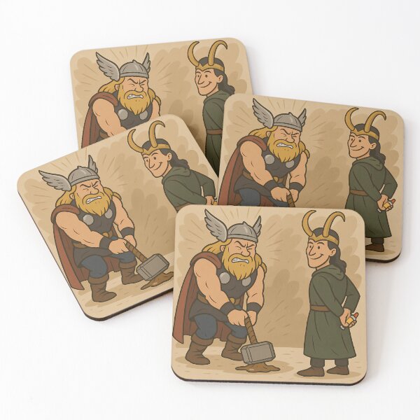 Item preview, Loki and Thor – The Glue Prank designed and sold by NorseDrip.