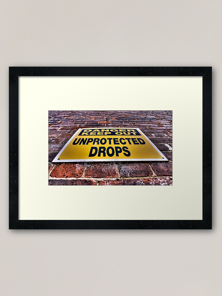 Alternate view of Danger! Framed Art Print
