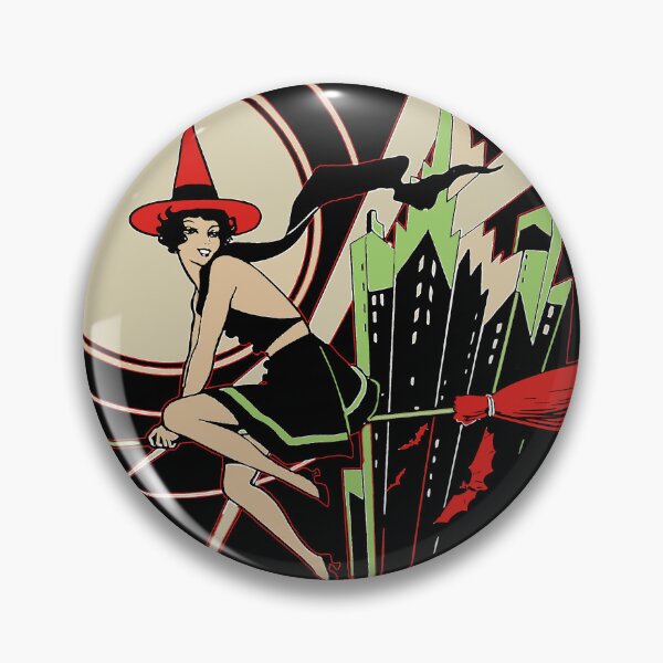 Item preview, Halloween Witch Flying (vintage) designed and sold by monstermangraphic.