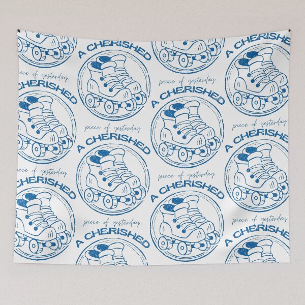 Item preview, A Cherished Piece Of Yesterday Blue Retro Wheels designed and sold by SplashTastic.