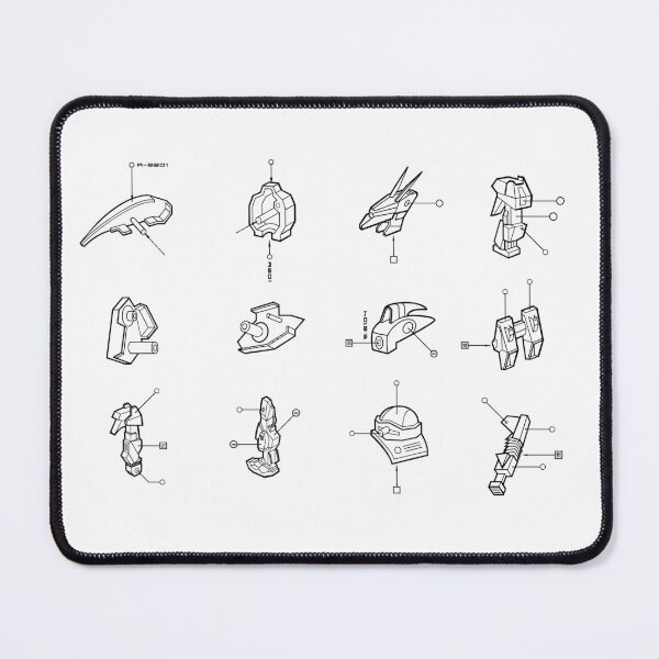 Item preview, Line drawings of robots and space parts designed and sold by appleeatsorange.