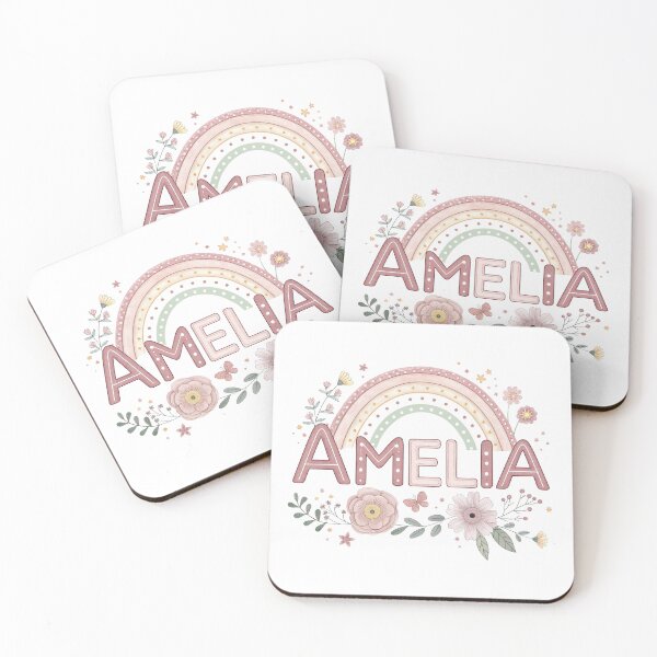 Item preview, Amelia cute name in Retro Vintage Style designed and sold by graphic-genie.