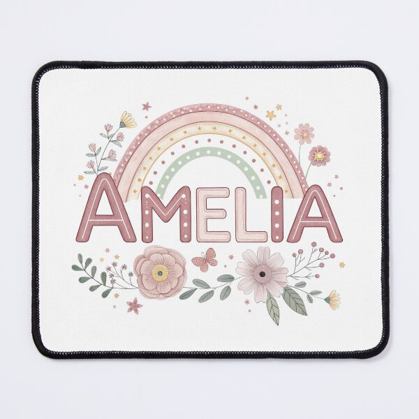 Item preview, Amelia cute name in Retro Vintage Style designed and sold by graphic-genie.