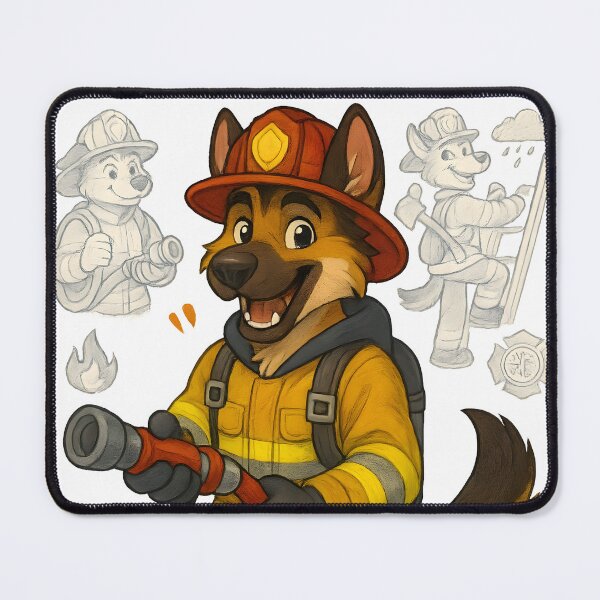 Item preview, Firefighter dog designed and sold by FreddyE.