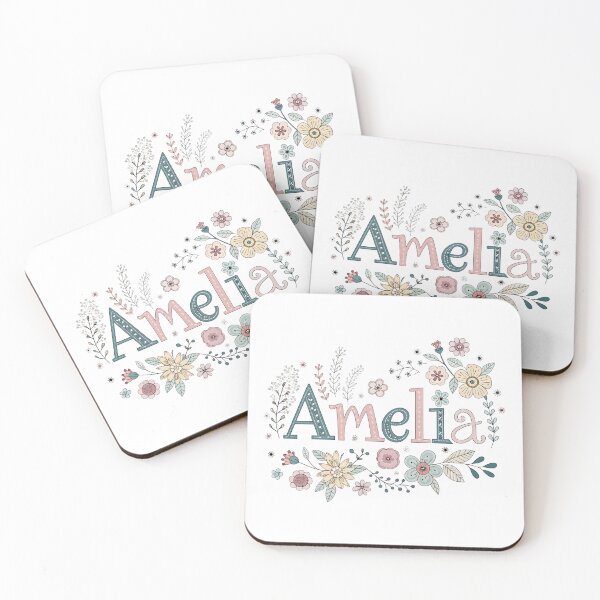 Item preview, Amelia cute name in Retro Vintage Style designed and sold by graphic-genie.