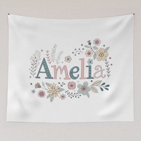 Item preview, Amelia cute name in Retro Vintage Style designed and sold by graphic-genie.