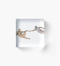 The Creation of Adam Acrylic Block