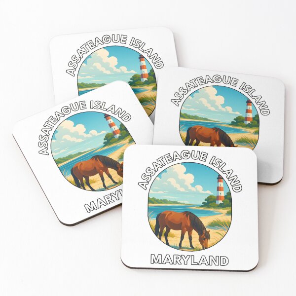 Item preview, Assateague Island Maryland Wild Horses – Coastal Travel designed and sold by inkNext.