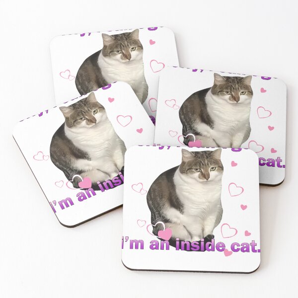 Item preview, Sorry I Can't Go I'm a Inside Cat, Funny Cat, Cat Meme designed and sold by DistrictHype.