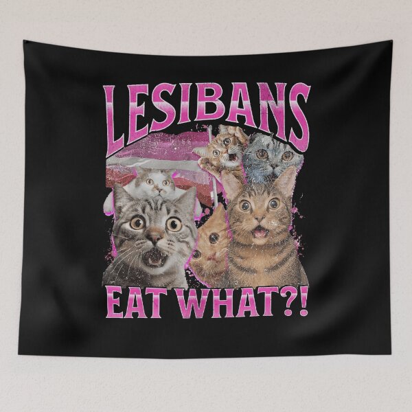 Item preview, Lesbian Eat What Cat, Funny Cat, Cat Meme designed and sold by DistrictHype.