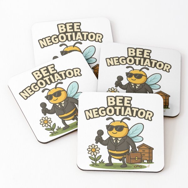 Item preview, Bee Negotiator – Funny Nature Job Cartoon designed and sold by Collins Design.