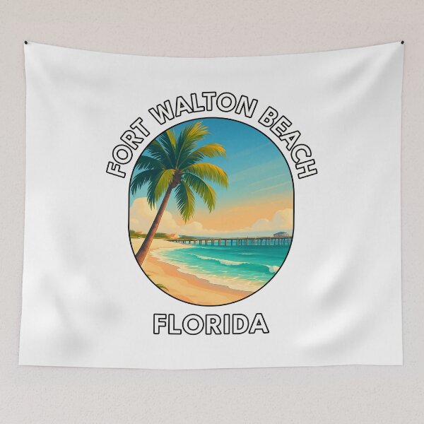 Item preview, Fort Walton Beach Florida – Emerald Coast Travel Poster designed and sold by inkNext.