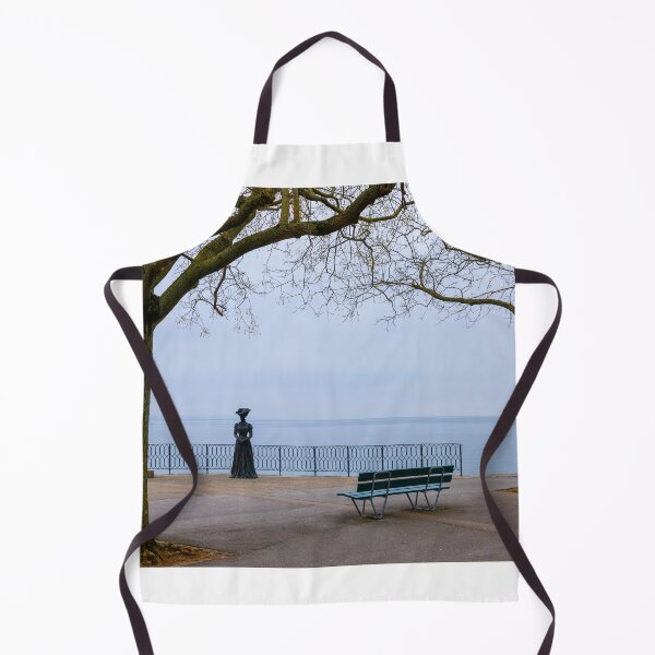 Item preview, Waterfront with Bare Tree and Statue on Lake Neuchatel designed and sold by Mats Silvan.