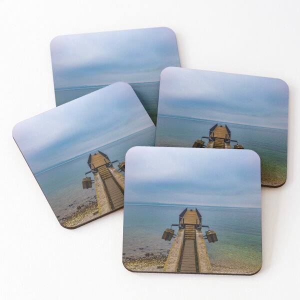 Item preview, Waterfront and a Pier on Lake Neuchatel designed and sold by Mats Silvan.