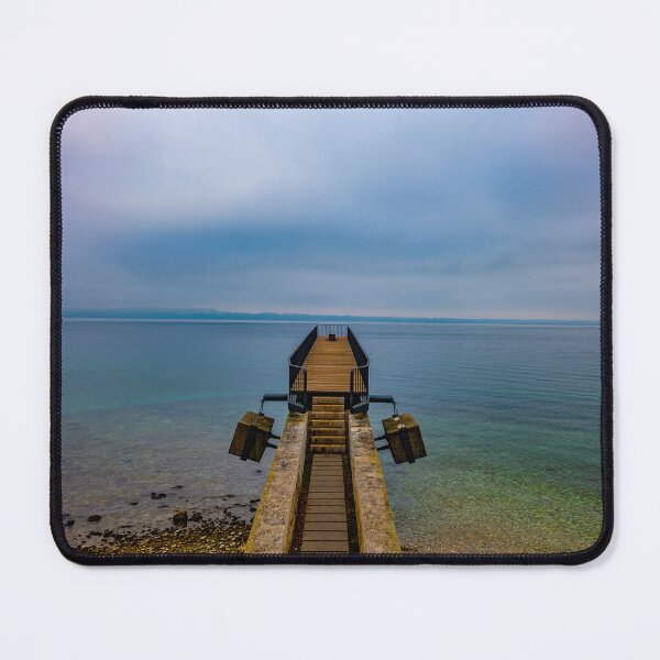 Item preview, Waterfront and a Pier on Lake Neuchatel designed and sold by Mats Silvan.