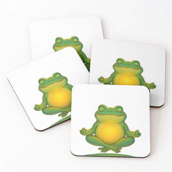 Item preview, Zen Frog Meditating on Lily Pad designed and sold by Kayqriel.