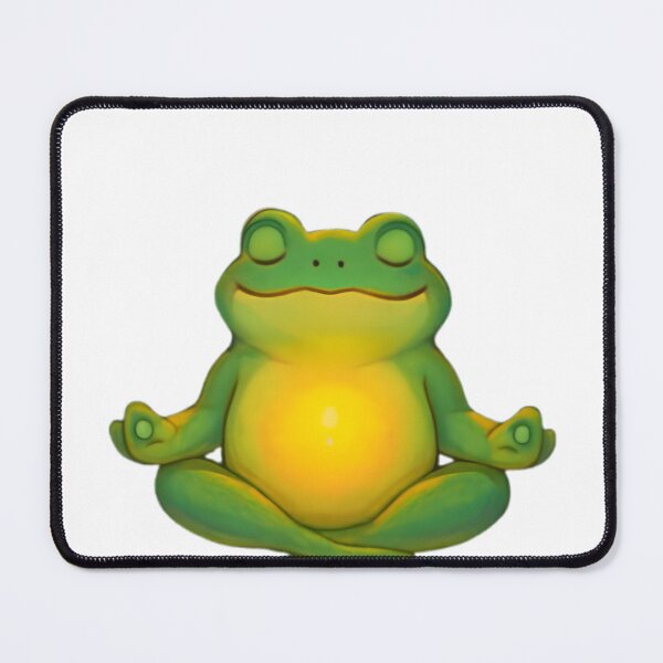Item preview, Zen Frog Meditating on Lily Pad designed and sold by Kayqriel.