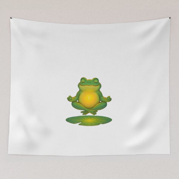 Item preview, Zen Frog Meditating on Lily Pad designed and sold by Kayqriel.