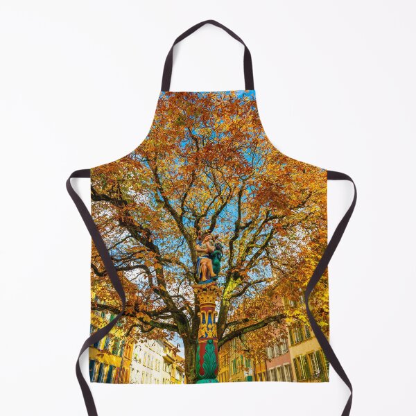 Item preview, Beautiful Old Town with a Tree and Statue designed and sold by Mats Silvan.
