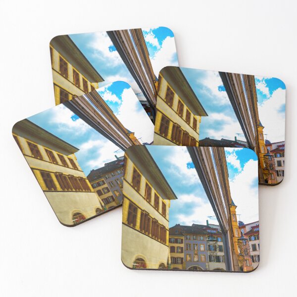 Item preview, House with Window Reflected in a Sunny Autumn Day in City of Biel designed and sold by Mats Silvan.
