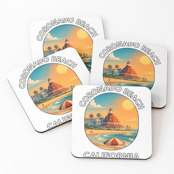 Item preview, Coronado Central Beach – California Coastal Summer Scene designed and sold by inkNext.