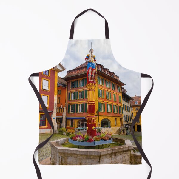 Item preview, Square in Old Town with House and Water Fountain with Statue designed and sold by Mats Silvan.