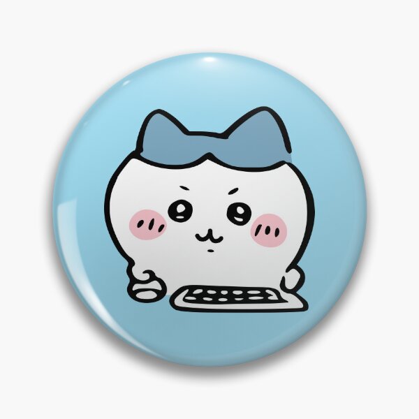 Item preview, Small Logo - Hachiware at Work, Game | Keyboard Warrior Fighter | Chiikawa Usagi | Job Work Office Deadline Meme designed and sold by OllieMolley.
