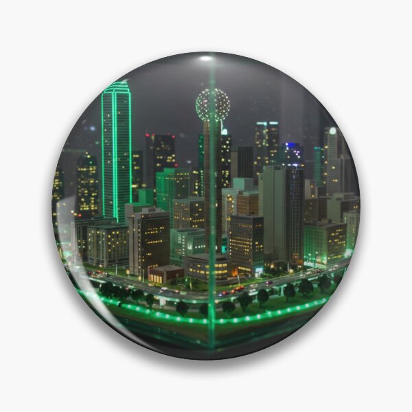 Item preview, Dallas Skyline Wall Art - Green Glo Edition designed and sold by Dezign Kingz.