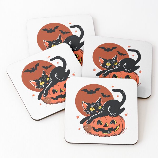 Item preview, Black Cat, Nostalgic Halloween designed and sold by canva-scharmco.