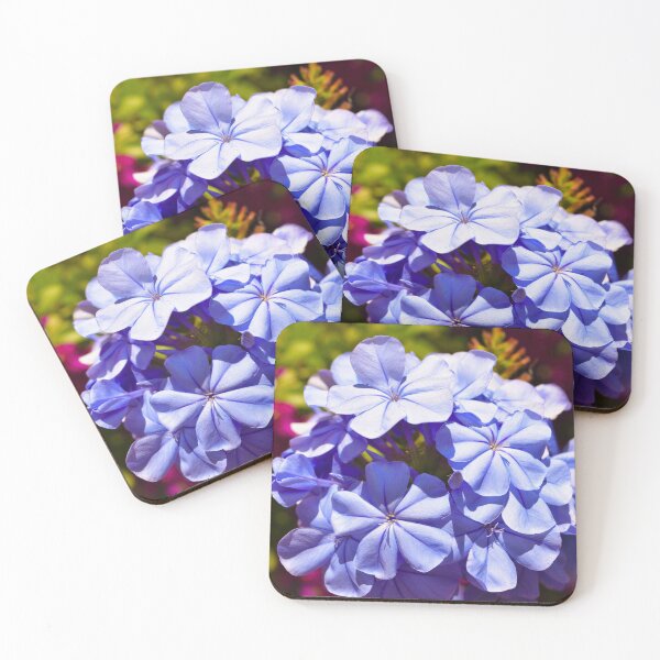 Item preview, Cluster of Vibrant Blue Flowers designed and sold by CandMe-Prints.