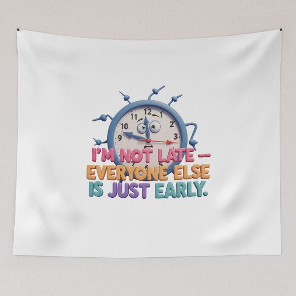 Item preview, I'm Not Late — Everyone Else Is Just Early designed and sold by AleksKos.