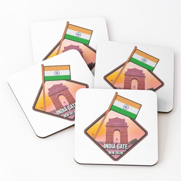 Item preview, India Gate New Delhi with Indian Flag Tiranga Design | Patriotic Monument & National Pride Art designed and sold by ArtsyExplorer.