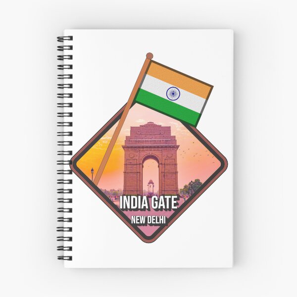Item preview, India Gate New Delhi with Indian Flag Tiranga Design | Patriotic Monument & National Pride Art designed and sold by ArtsyExplorer.