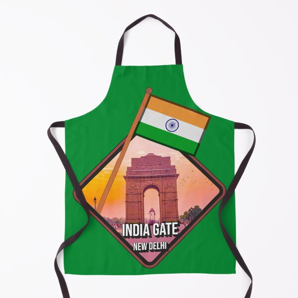 Item preview, India Gate New Delhi with Indian Flag Tiranga Design | Patriotic Monument & National Pride Art designed and sold by ArtsyExplorer.