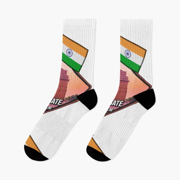 Item preview, India Gate New Delhi with Indian Flag Tiranga Design | Patriotic Monument & National Pride Art designed and sold by ArtsyExplorer.