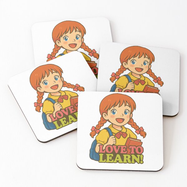 Item preview, Love to Learn – Retro Cute School Girl Art designed and sold by rachada99.