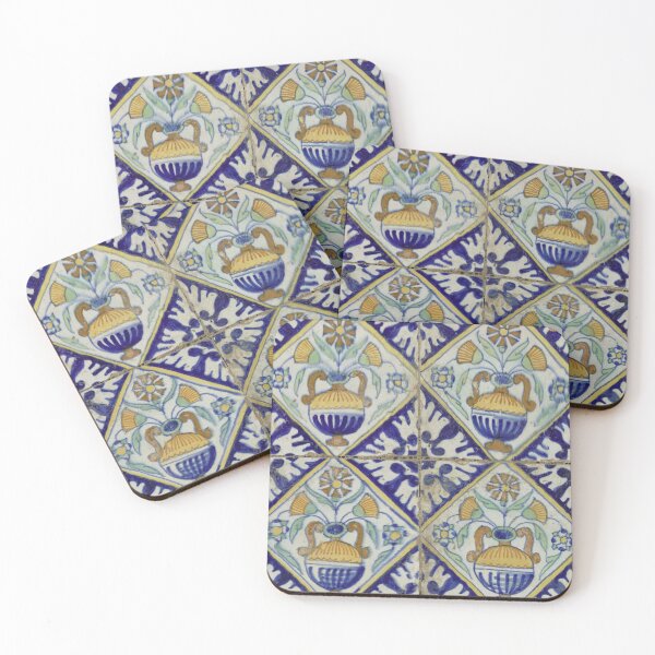 Item preview, Vintage Floral Tile From The Rijksmuseum designed and sold by Tamas Das.
