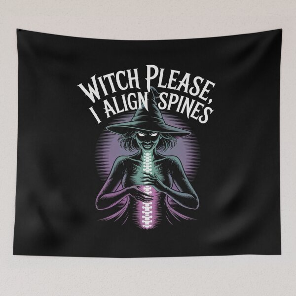 Item preview, Witch Please I Align Spines Halloween designed and sold by osteopath shop.